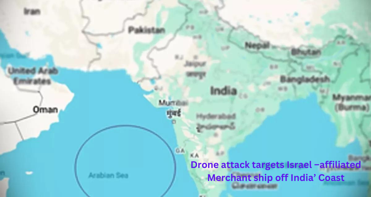 Drone Attack Causes Explosion on Merchant Ship off India's Coast; Crew Safe